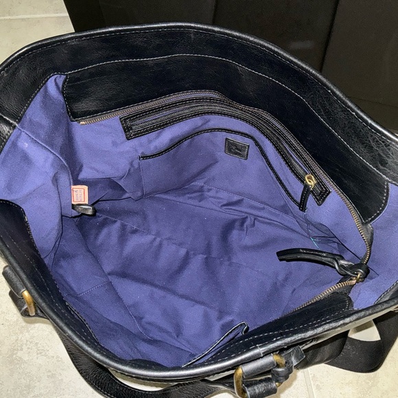 Dooney & Bourke Black Leather Tote Bag - Picture 4 of 4